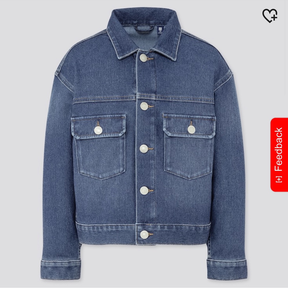 Uniqlo Kids Denim Jersey Jacket 7-8